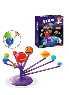 STEM Painted planet, with projection , can be painted ,Science and Physics home chemical lab Educational Game for kids and It is an educational game that helps focus, creativity,Children's DIY 6+ Years  - Image 1
