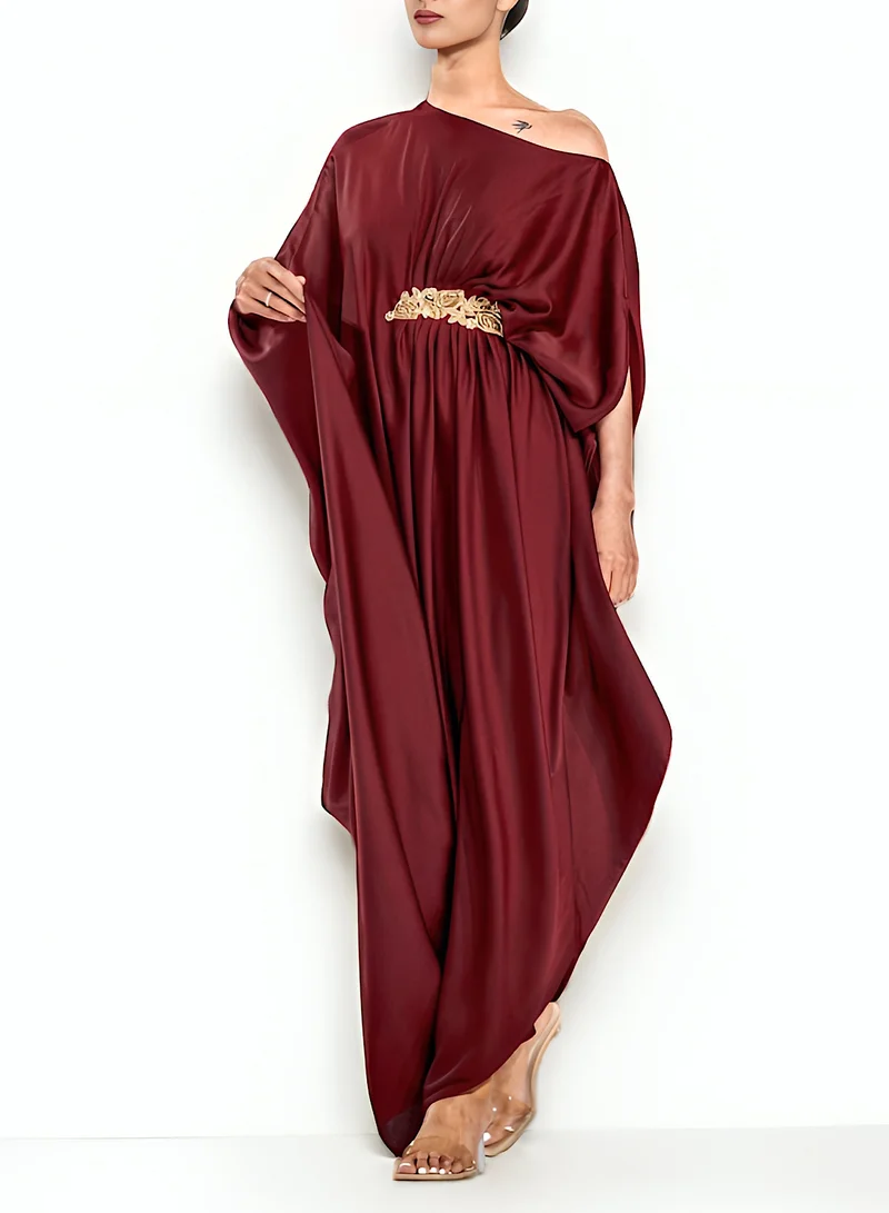 إكستاسي Embellished Pleated Maxi Dress