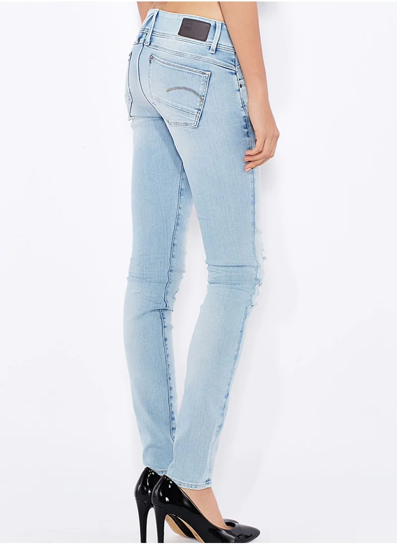 G-Star RAW G-Star Lynn Mid Rise Skinny Jeans