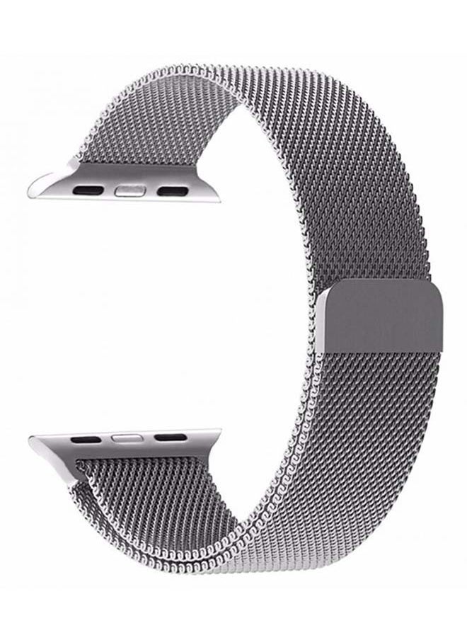 Generic - Milanese Loop Stainless Steel Bracelet Strap Apple Watch Band for 41/40/38mm Silver - Image 1