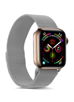 Generic Milanese Loop Stainless Steel Bracelet Strap Apple Watch Band for 41/40/38mm Silver  - Image 2