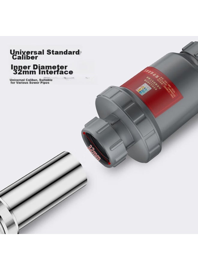 LARSD Laiersidan Basin Drain Pipe, Washbasin Odor-proof Drain, Wall-mounted Extendable Drainage Pipe, Extended Drainage Flexible Hose, Ld336 - Image 4