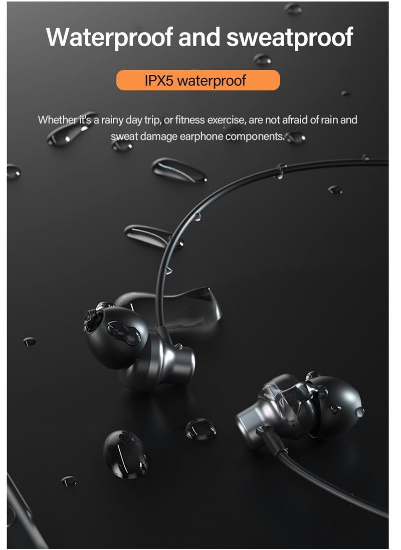CATANES - Wireless Headphones Bluetooth V5.0 IPX5 Waterproof Magnetic Neckband Sport Earphones with Mic - Image 1