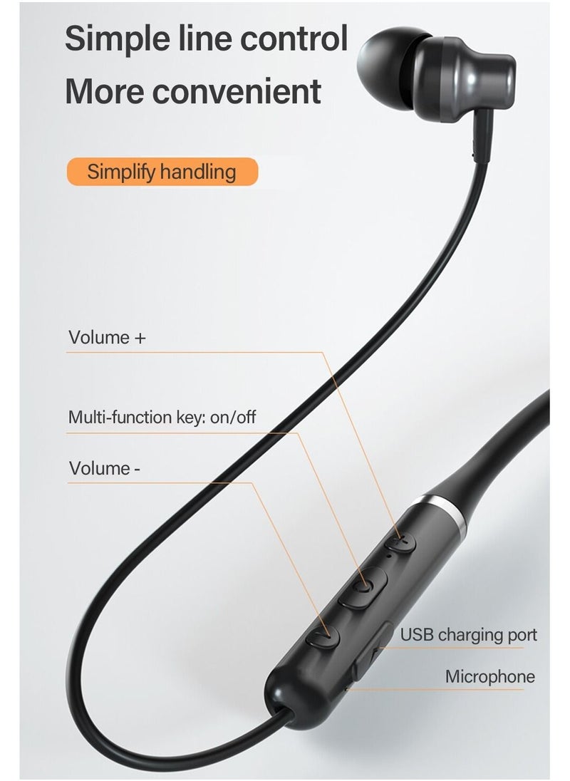 CATANES - Wireless Headphones Bluetooth V5.0 IPX5 Waterproof Magnetic Neckband Sport Earphones with Mic - Image 1