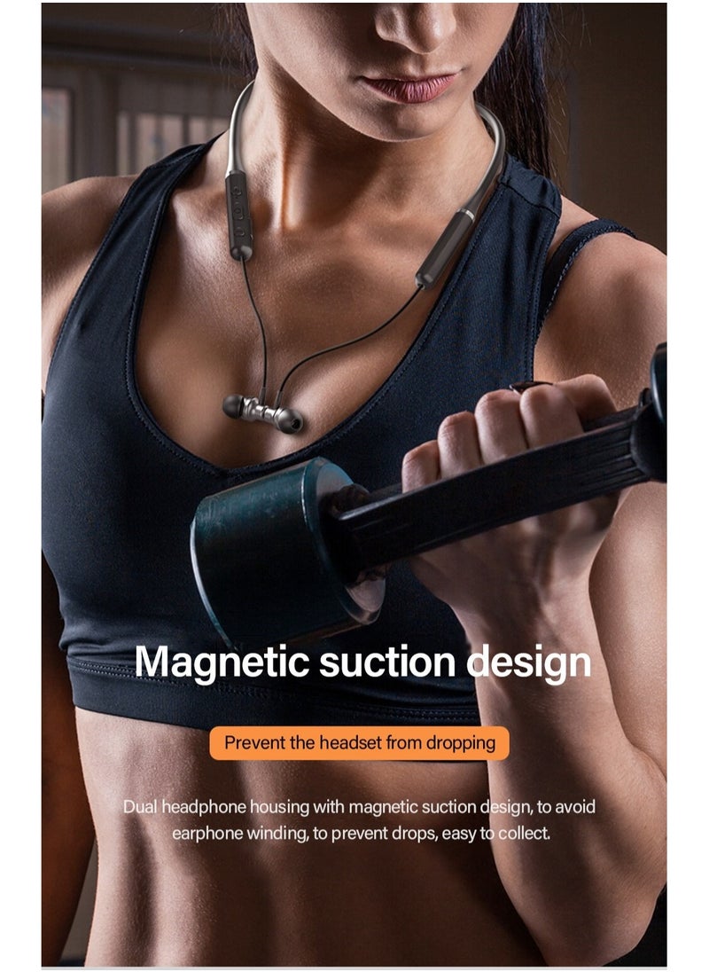 CATANES - Wireless Headphones Bluetooth V5.0 IPX5 Waterproof Magnetic Neckband Sport Earphones with Mic - Image 1