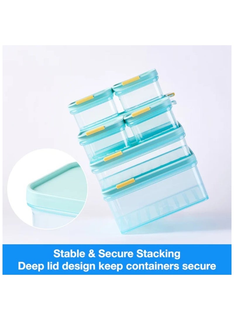 LocknLock مجموعة حاويات لوكن لوك المناسبة للفريزر - 5 قطع (450 مل إلى 3.5 لتر) - خالية من BPA، قابلة للتكديس، آمنة للاستخدام في الميكروويف وغسالة الصحون - Image 5