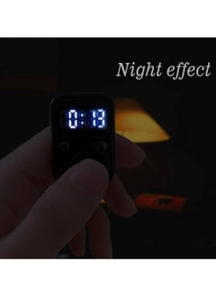 NAFO Electric Finger Tally Counter with LED Display: Glow-in-the-Dark Digital Tasbih Zikr Ring, Accurate Counting Device with Replaceable Battery  - Image 3