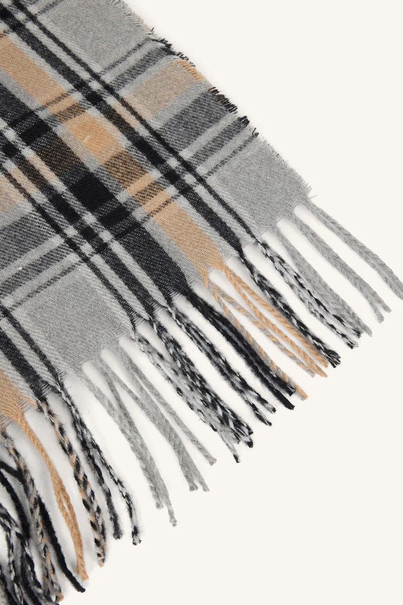 Defacto  Man Plaid Woven Scarf for Men | Best Price UAE