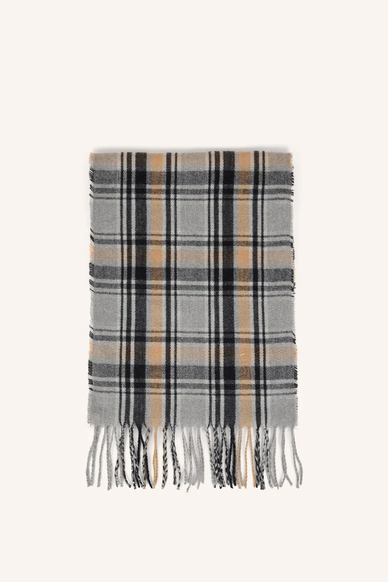 Defacto  Man Plaid Woven Scarf for Men | Best Price UAE