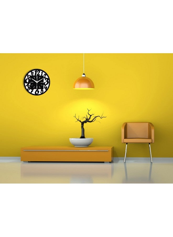 Gudki Analog Double Layer Wall Clock, Round Black Wall Clock, Wall Clock Home Decor Living Room (Style-5) - Image 5