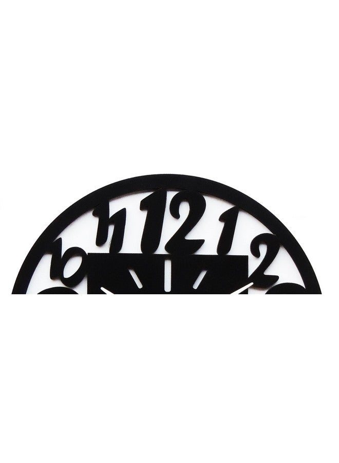 Gudki Analog Double Layer Wall Clock, Round Black Wall Clock, Wall Clock Home Decor Living Room (Style-5) - Image 3