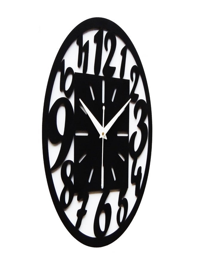 Gudki Analog Double Layer Wall Clock, Round Black Wall Clock, Wall Clock Home Decor Living Room (Style-5) - Image 4