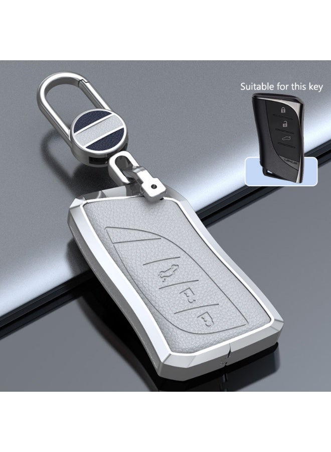 LEXUS High end car key protection cover suitable for Lexus ES200 ES300H RX300 RX350HNX260570270 genuine cowhide and zinc alloy car key shell case - Image 1