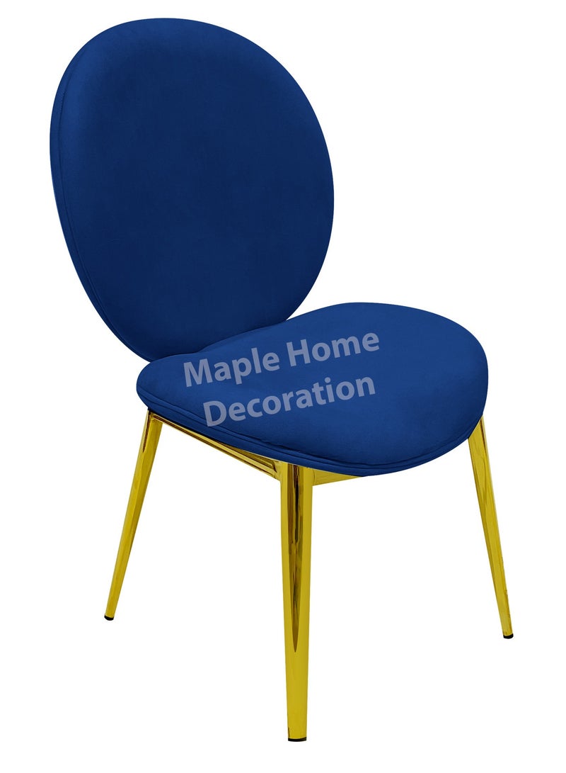 MAPLE HOME DECORATION Maple Home Velvet Dining Chair Upholstered Comfortable Cushion Armless Chair Dining Living Room Furniture  - Image 1