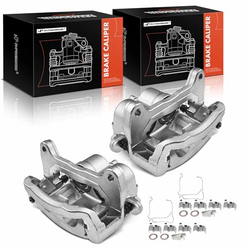 A-Premium Disc Brake Caliper Assembly with Bracket Compatible with Select Mazda Models - CX-5 2021, CX-9 2016-2021, L4 2.5L - Front Driver and Passenger Side, 2-PC Set - Image 1