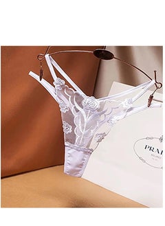 KASTWAVE 3 Pack Women Mesh Thong Floral G-string Panties Knickers Lingerie Underwear  - Image 4