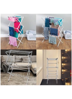 Drying Rack Clothing Metal Collapsible Clothes Drying Rack For Clothes Towel Oversize Indoor Outdoor Laundry Room White - pzsku/Z5FCBF795D37938036CC1Z/45/_/1715945061/557dcaf4-2cbb-416f-8106-831bfdc453c9