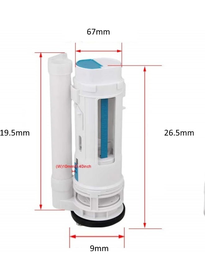 Royal Apex Double Button Flush System For High And Low Pressure With Anti Siphon Design And Water Level Adjustment Mechanism  - Image 2