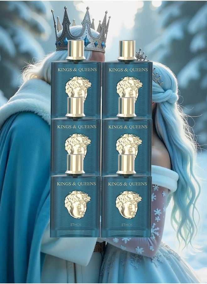 AMARAN 6 Pieces Kings And Queens Ethos Perfume For Unisex 100ml EDP  - Image 1