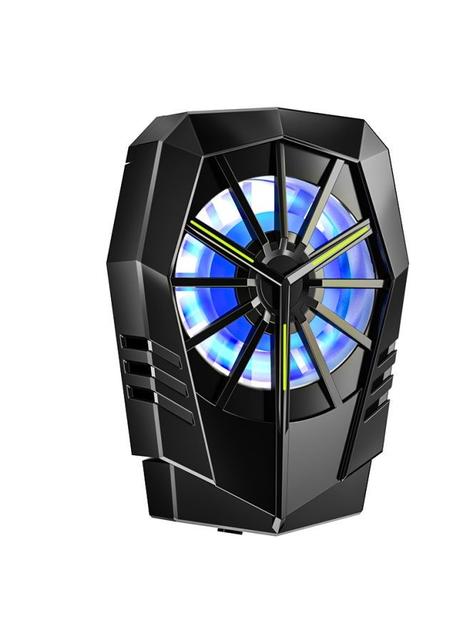 X17 Semicondutor Phone Cooler Fan-Cooled Back Clip Silent Cooling Durable ABS Material For Gaming Lightweight At 50g-Color:X17 Black - Image 5