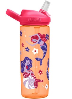 CAMELBAK CamelBak Eddy+ 20oz Kids Water Bottle with Tritan Renew - Straw Top, Leak-Proof When Closed, Retro Floral Mermaid  - Image 4