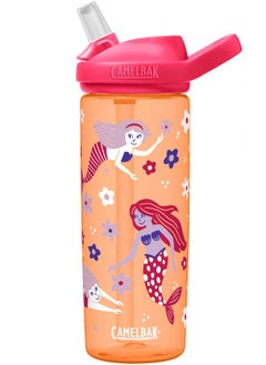CAMELBAK CamelBak Eddy+ 20oz Kids Water Bottle with Tritan Renew - Straw Top, Leak-Proof When Closed, Retro Floral Mermaid  - Image 1