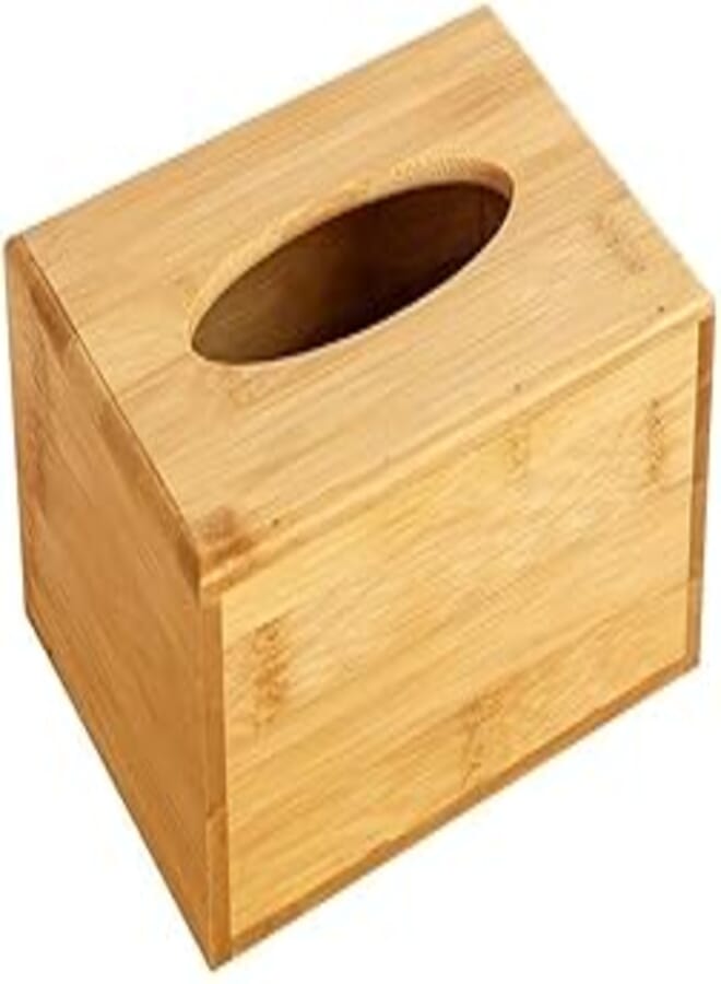 Bamboo Tissue Box Creative Home Storage Box Gift Box Hotel Restaurant Customized Special Price Tissue Box (Small) 
