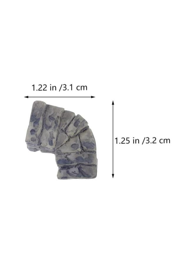 Generic 10pcs Miniature Stone Steps Fairy Mini Garden Ornament Cobblestone Stairs Dollhouse Accessory  - Image 3