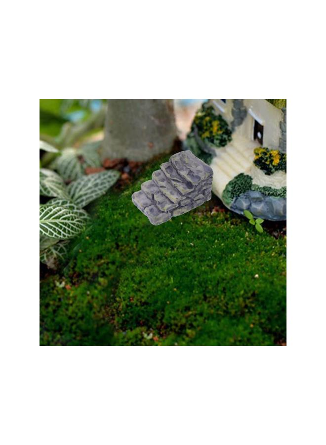 Generic 10pcs Miniature Stone Steps Fairy Mini Garden Ornament Cobblestone Stairs Dollhouse Accessory  - Image 2