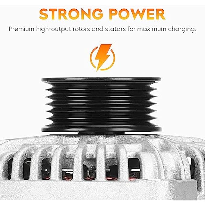 AEagle New Alternator for Nissan Maxima SE 2004 2005 2006 2007 2008 3.5L V6, 120Amp V12, 400-40032 AVA0004 11017 23100-7Y020 - Image 2