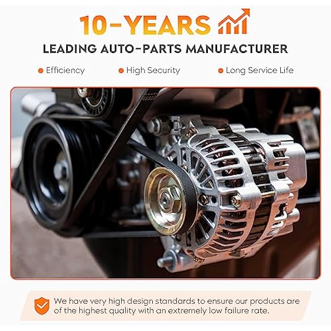 AEagle New Alternator for Nissan Maxima SE 2004 2005 2006 2007 2008 3.5L V6, 120Amp V12, 400-40032 AVA0004 11017 23100-7Y020 - Image 5