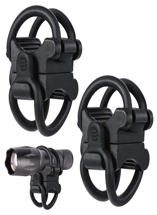 Eldraqth 2 Pack Universal Bike Flashlight Mount Bikes Flashlight Holder Mountain Bike Accessories Bicycle Light Mount - Image 1