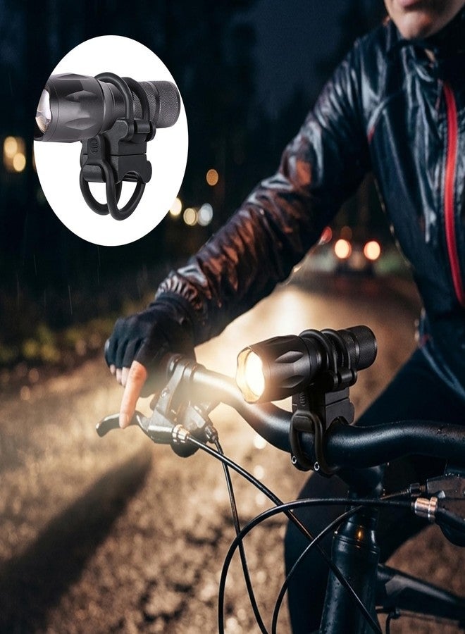 Eldraqth 2 Pack Universal Bike Flashlight Mount Bikes Flashlight Holder Mountain Bike Accessories Bicycle Light Mount - Image 4