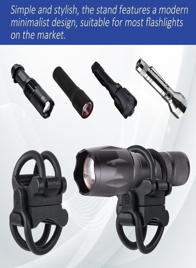 Eldraqth 2 Pack Universal Bike Flashlight Mount Bikes Flashlight Holder Mountain Bike Accessories Bicycle Light Mount - Image 3
