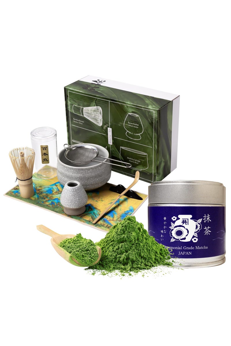 MATCHA ماتشا من الدرجة الاحتفالية، حلال، اليابان - 30 جرام ومجموعة ماتشا - Image 1