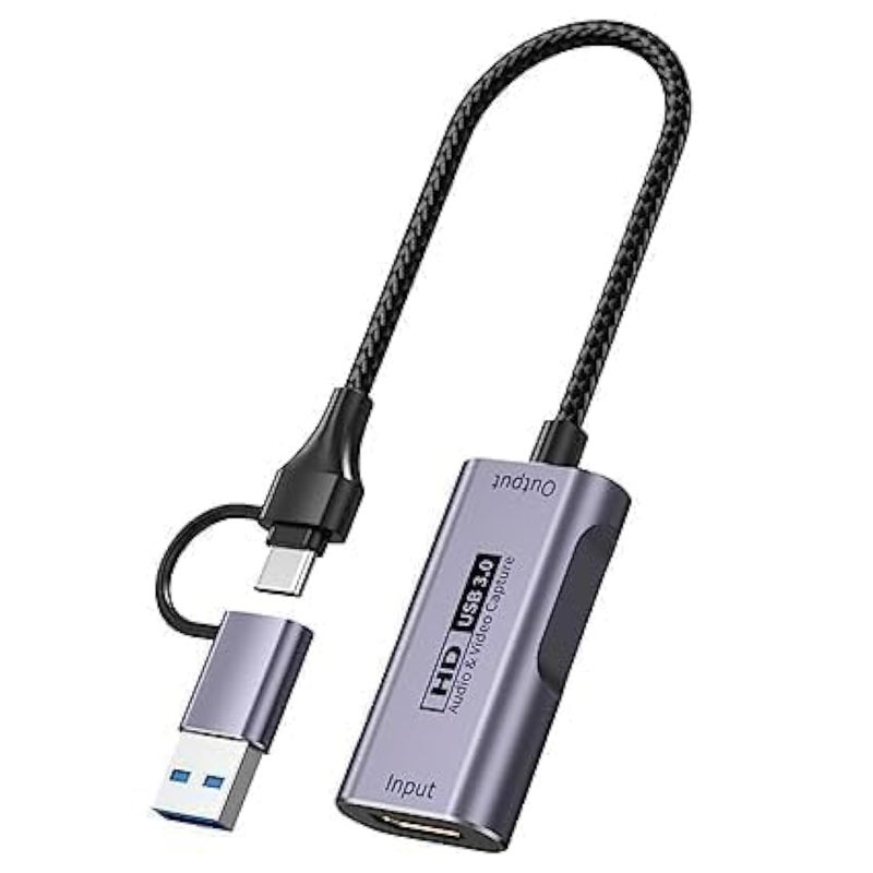 Tobo USB3.0 HDMI to USB C Capture Card, 4K Full 1080P60FPS Capture Devices for Gaming Live Streaming Video Recorder, for Windows Mac OS System OBS Zoom PS4/5 Switch Xbox1 TD-1023HVC - Image 2