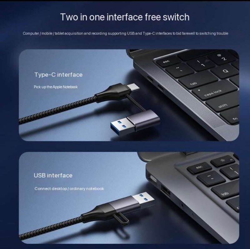 Tobo USB3.0 HDMI to USB C Capture Card, 4K Full 1080P60FPS Capture Devices for Gaming Live Streaming Video Recorder, for Windows Mac OS System OBS Zoom PS4/5 Switch Xbox1 TD-1023HVC - Image 5
