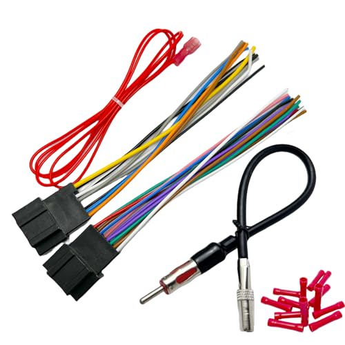 WildTundra 14Pin&16Pin Radio Wiring Harness Compatible with Chevrolet 2007-2017 GMC 2006-2015 Buick 2006-2012 Aftermarket Car Stereo Harness Install Kit with Antenna for Chevy Silverado Enclave Yukon Savana - Image 1