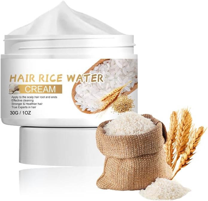 Rice Water Shampoo for Hair Growth, Anti-Dandruff, Hydrating, Natural Hair Thickener for Men & Women, Promotes Healthy Scalp, Reduces Split Ends & Hair Loss, 30g - Image 1