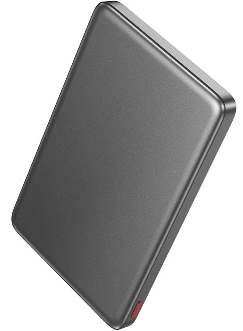 هوكو باور بانك هوكو كيو 26 جوي PD20W مغناطيسي ماج سيف سريع الشحن، 5000 مللي أمبير/ساعة، رمادي - Image 2