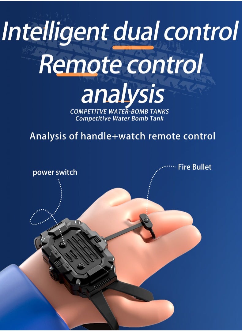 Generic - 2.4G Water Armored Tank  with  hand watch control and remote control with cool lighting and music - Image 1