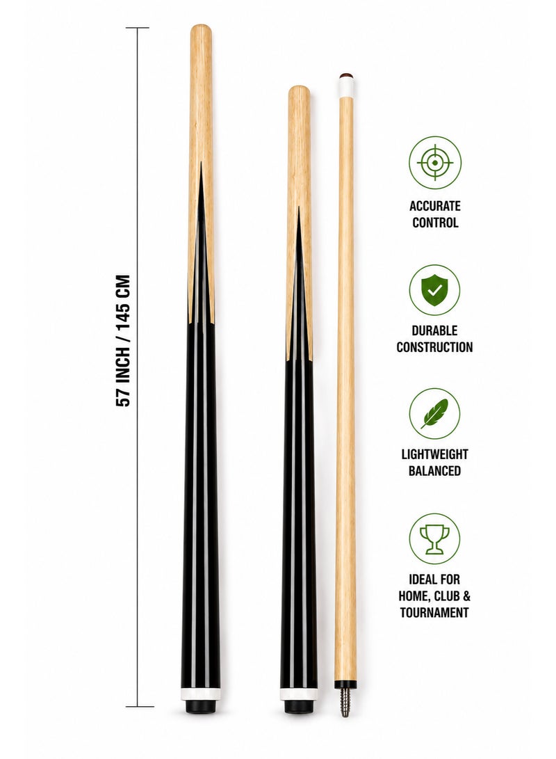 25331-1 Professional Billiard Cue Stick 57 Inch / 145CM Wooden Pool Cue With Premium Tip & Screw Joint For Home Club Tournament - Image 2