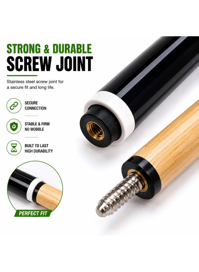 25331-1 Professional Billiard Cue Stick 57 Inch / 145CM Wooden Pool Cue With Premium Tip & Screw Joint For Home Club Tournament - Image 4
