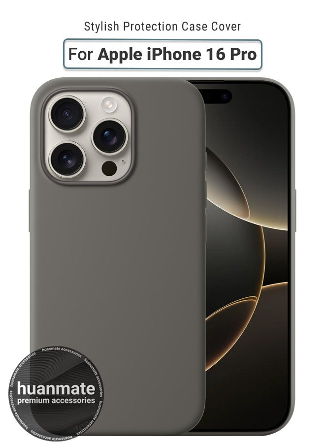 هووانميت حافظة لهاتف أبل آيفون 16 برو أخضر - سيليكون تي بي يو ممتاز 2.0 مم، حماية معززة للكاميرا مع درع العدسة، غطاء مقاوم للصدمات ومقاوم للماء لهاتف أبل آيفون 16 برو - Image 1
