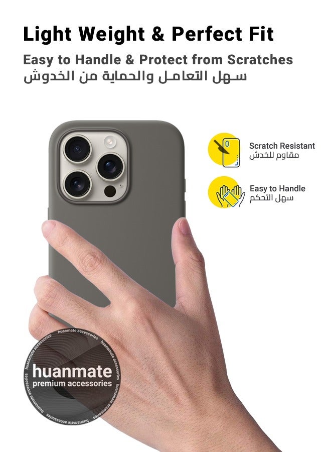 هووانميت حافظة لهاتف أبل آيفون 16 برو أخضر - سيليكون تي بي يو ممتاز 2.0 مم، حماية معززة للكاميرا مع درع العدسة، غطاء مقاوم للصدمات ومقاوم للماء لهاتف أبل آيفون 16 برو - Image 3