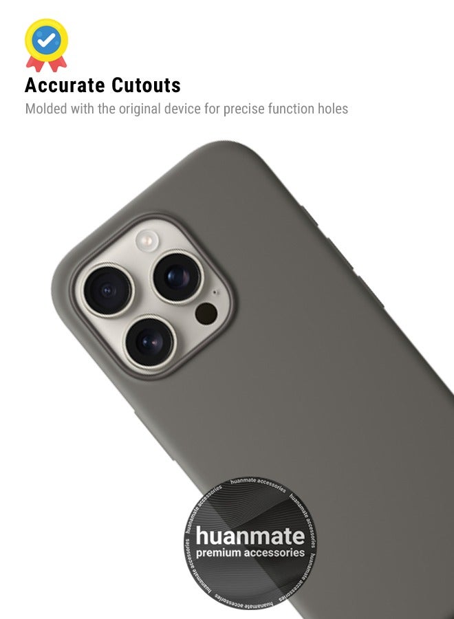 هووانميت حافظة لهاتف أبل آيفون 16 برو أخضر - سيليكون تي بي يو ممتاز 2.0 مم، حماية معززة للكاميرا مع درع العدسة، غطاء مقاوم للصدمات ومقاوم للماء لهاتف أبل آيفون 16 برو - Image 5