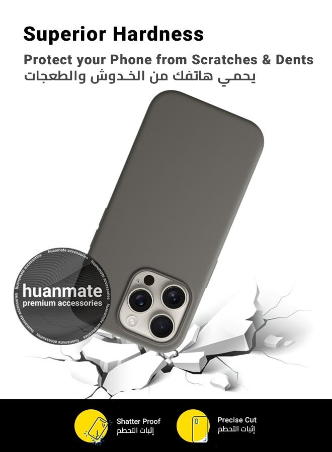 هووانميت حافظة لهاتف أبل آيفون 16 برو أخضر - سيليكون تي بي يو ممتاز 2.0 مم، حماية معززة للكاميرا مع درع العدسة، غطاء مقاوم للصدمات ومقاوم للماء لهاتف أبل آيفون 16 برو - Image 4