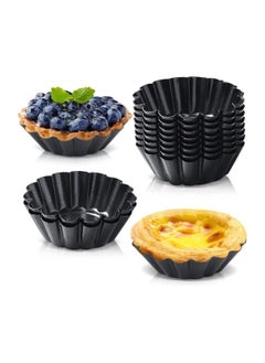 Egg Tart Mold, 12 Packs Resuable Mold Mini, Non-Stick Mini Pans, For Kitchen Cake Baking Tool