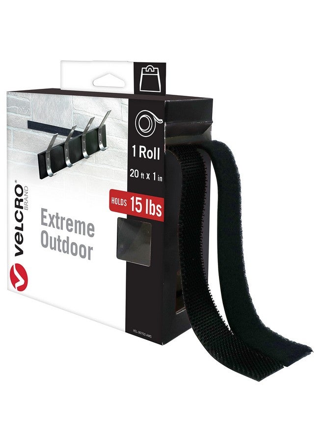 VELCRO Brand Extreme Outdoor Mounting Tape | 20Ft X 1 In, Holds 15 Lbs | Strong Heavy Duty Stick On Adhesive | Mount On Brick, Concrete For Hanging, 30702  - Image 1