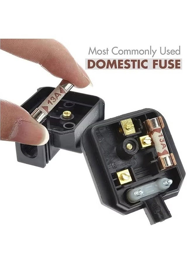 30 Pcs BS1362 Fuse Cartridge, 13 amp - Pack of 30 Pieces.Seamless Riveting BS1362 British Plug Fuse - Image 3